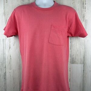 Fruit of the Loom Men’s Pocket Tee in Coral